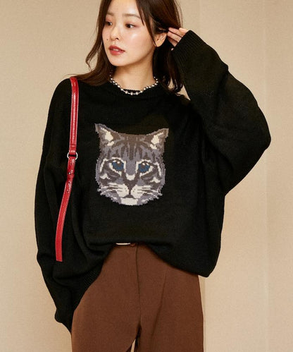 多款貓咪圖案針織衫