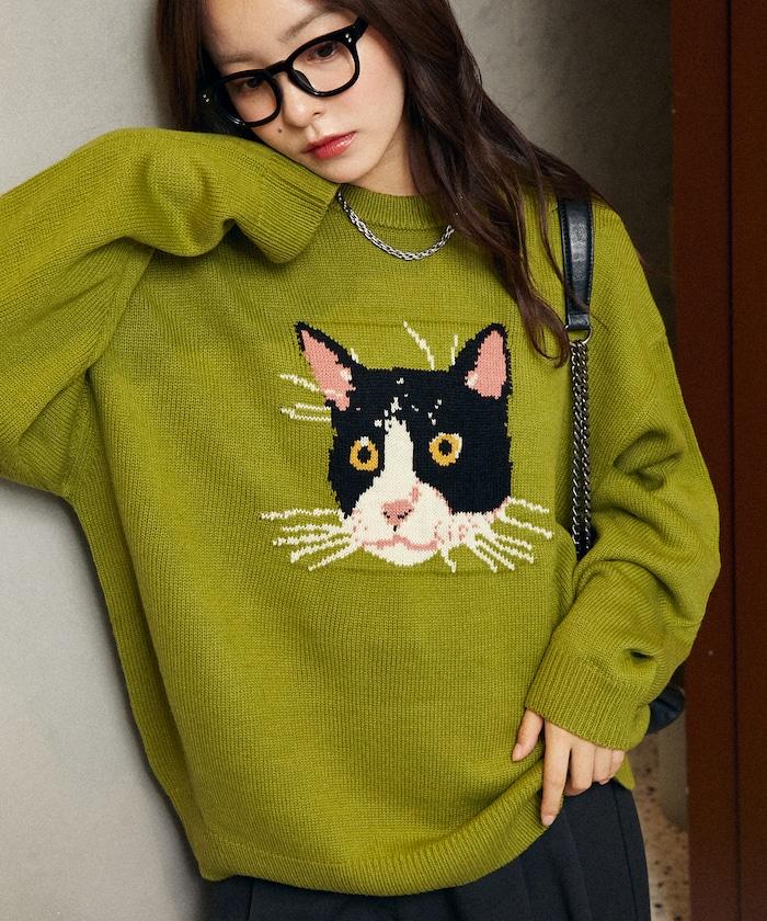 多款貓咪圖案針織衫