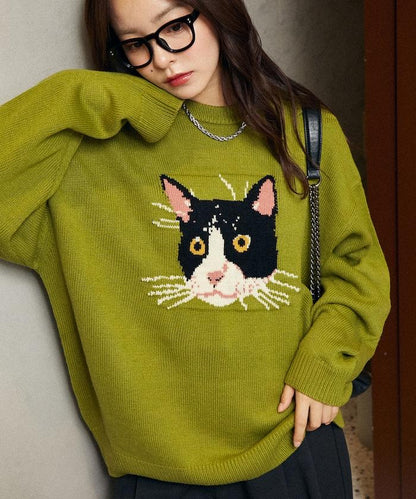 多款貓咪圖案針織衫