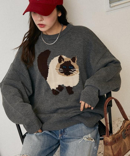 多款貓咪圖案針織衫