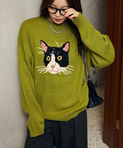 多款貓咪圖案針織衫