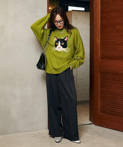 多款貓咪圖案針織衫