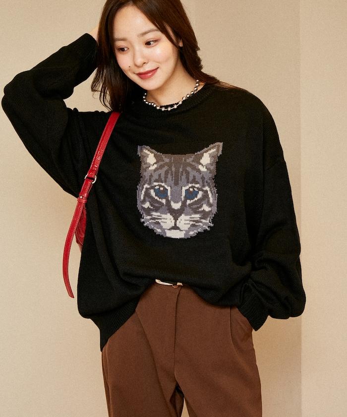 多款貓咪圖案針織衫