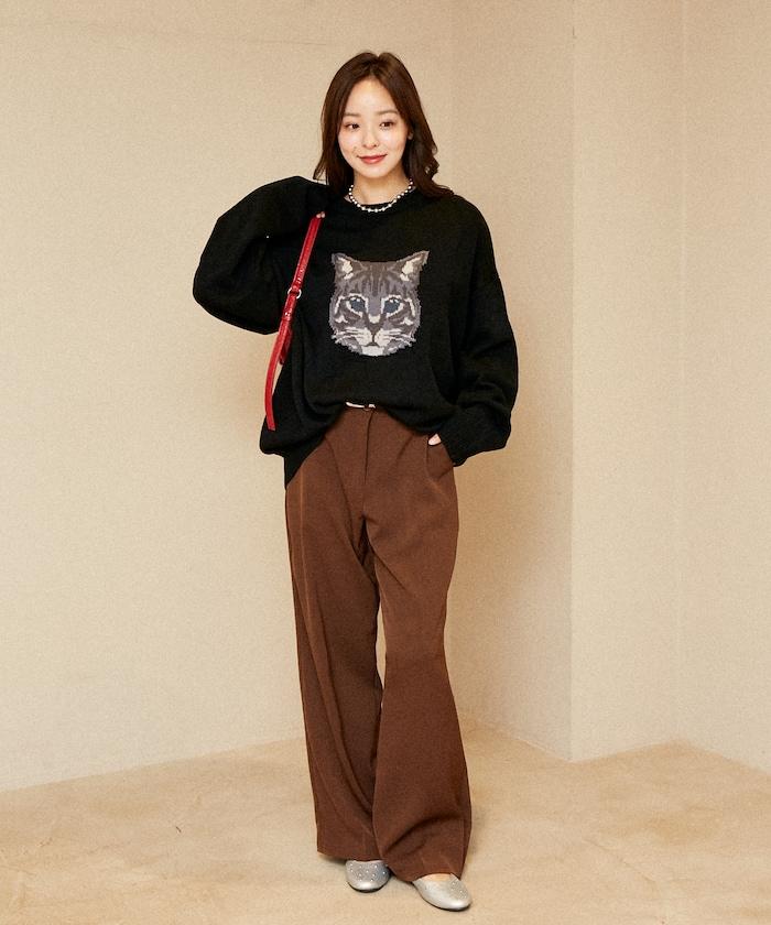 多款貓咪圖案針織衫