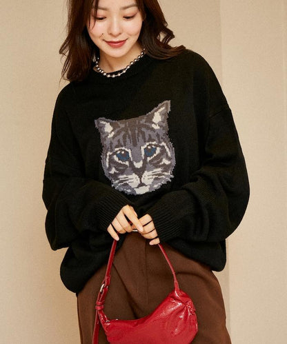 多款貓咪圖案針織衫