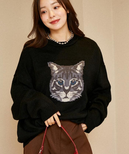 多款貓咪圖案針織衫