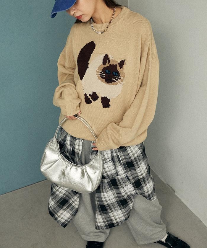 多款貓咪圖案針織衫