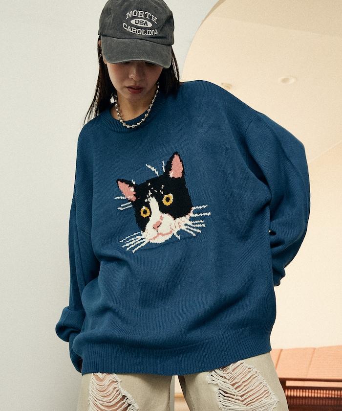 多款貓咪圖案針織衫