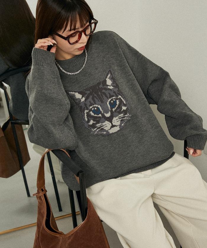 多款貓咪圖案針織衫