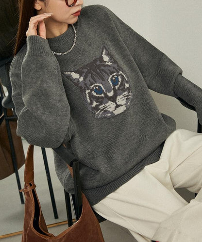 多款貓咪圖案針織衫