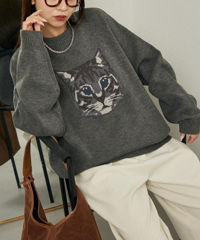 多款貓咪圖案針織衫