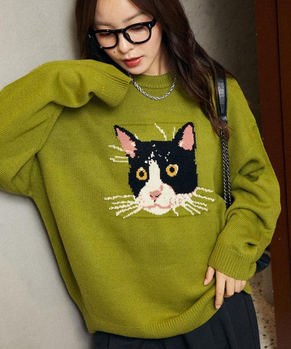 多款貓咪圖案針織衫
