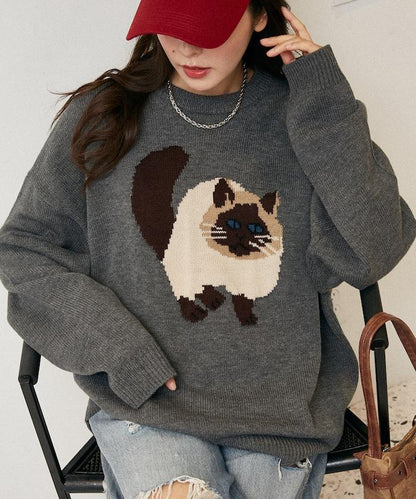 多款貓咪圖案針織衫