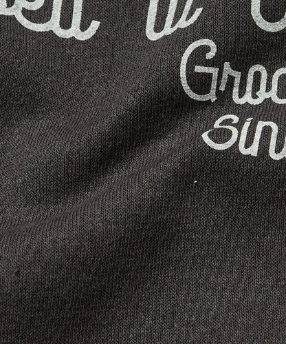 寬鬆版棒球服設計圓領衛衣 / 背部印花