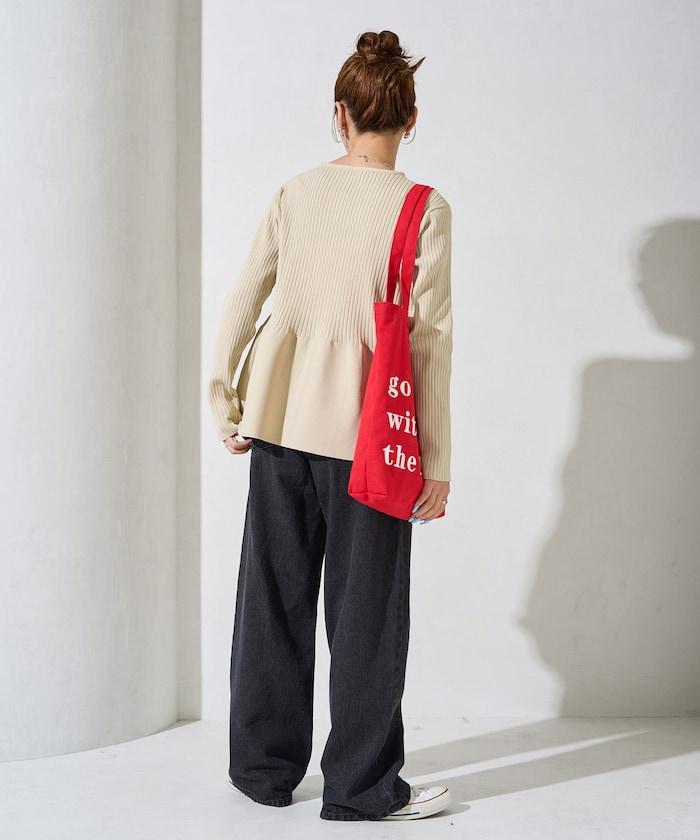 直筒寬鬆牛仔褲