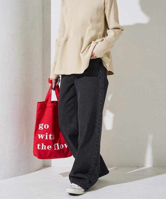 直筒寬鬆牛仔褲