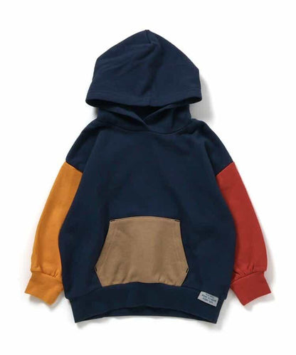 純色條紋連帽衛衣