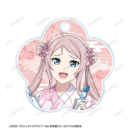 LoveLive!虹咲學園學園偶像同好會_新繪製 鍾嵐珠 廟會ver. 雙連線亞克力鑰匙扣