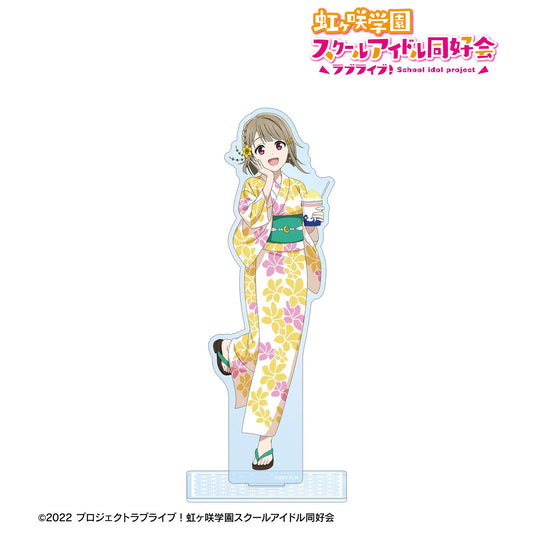 LoveLive! 虹咲學園學園偶像同好會 繪製 中須霞 廟會ver. 大號亞克力立牌