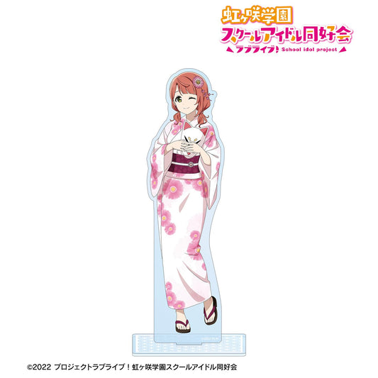LoveLive! 虹咲學園學園偶像同好會 繪製版 上原步夢 廟會ver. 大號亞克力立牌