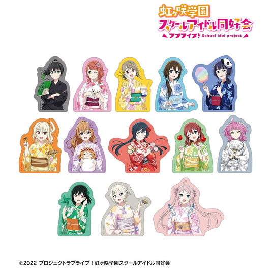 LoveLive!虹咲學園學園偶像同好會_新繪祭典ver. 交易異形貼紙（單品/全套BOX）【BOX/13包入】