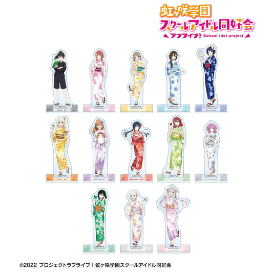 LoveLive!虹咲學園學園偶像同好會 全新繪製 緣日ver. 隨機亞克力立牌(單品/全套BOX)【BOX/13包入】
