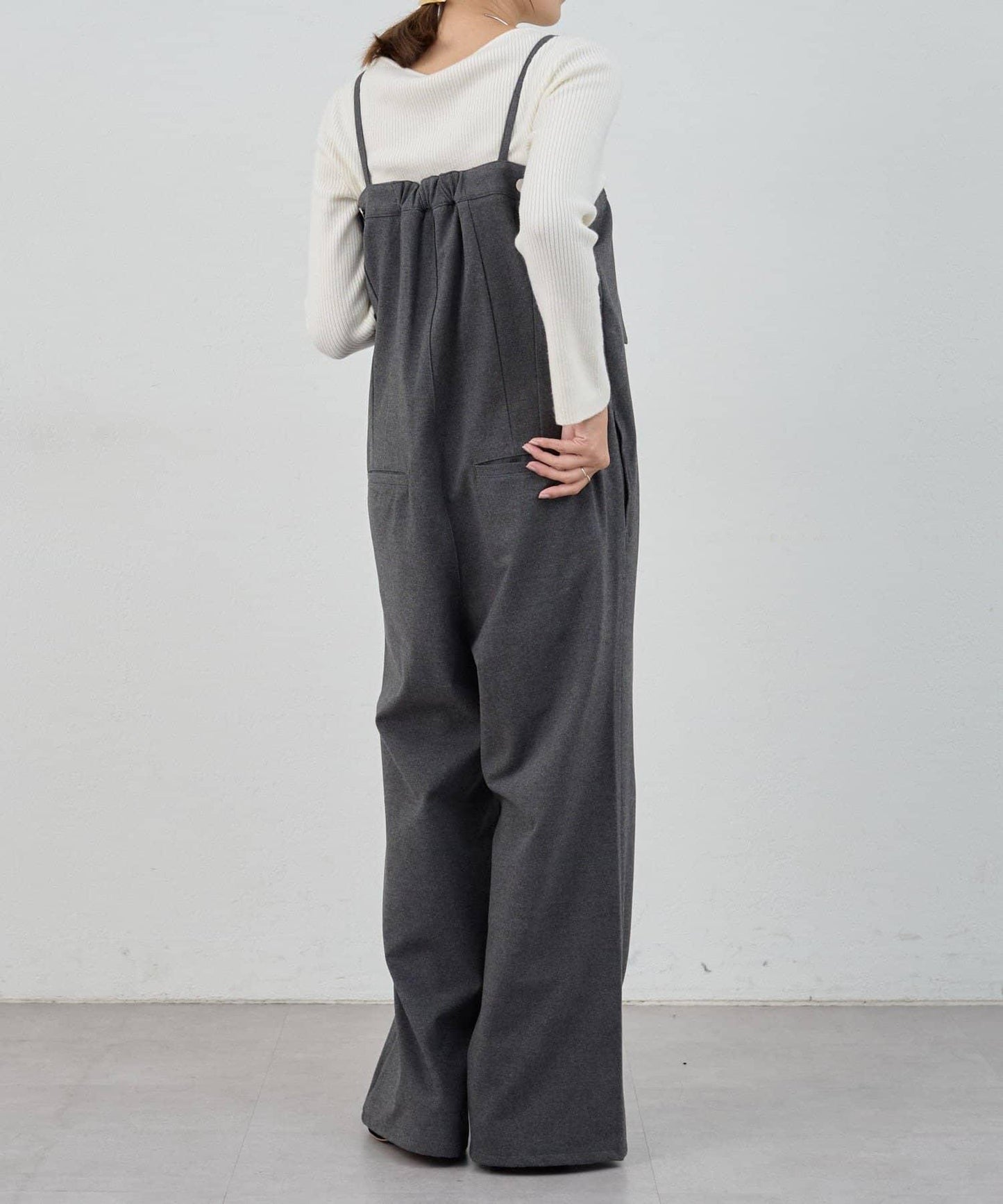 不對稱羅紋針織衫