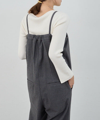 不對稱羅紋針織衫