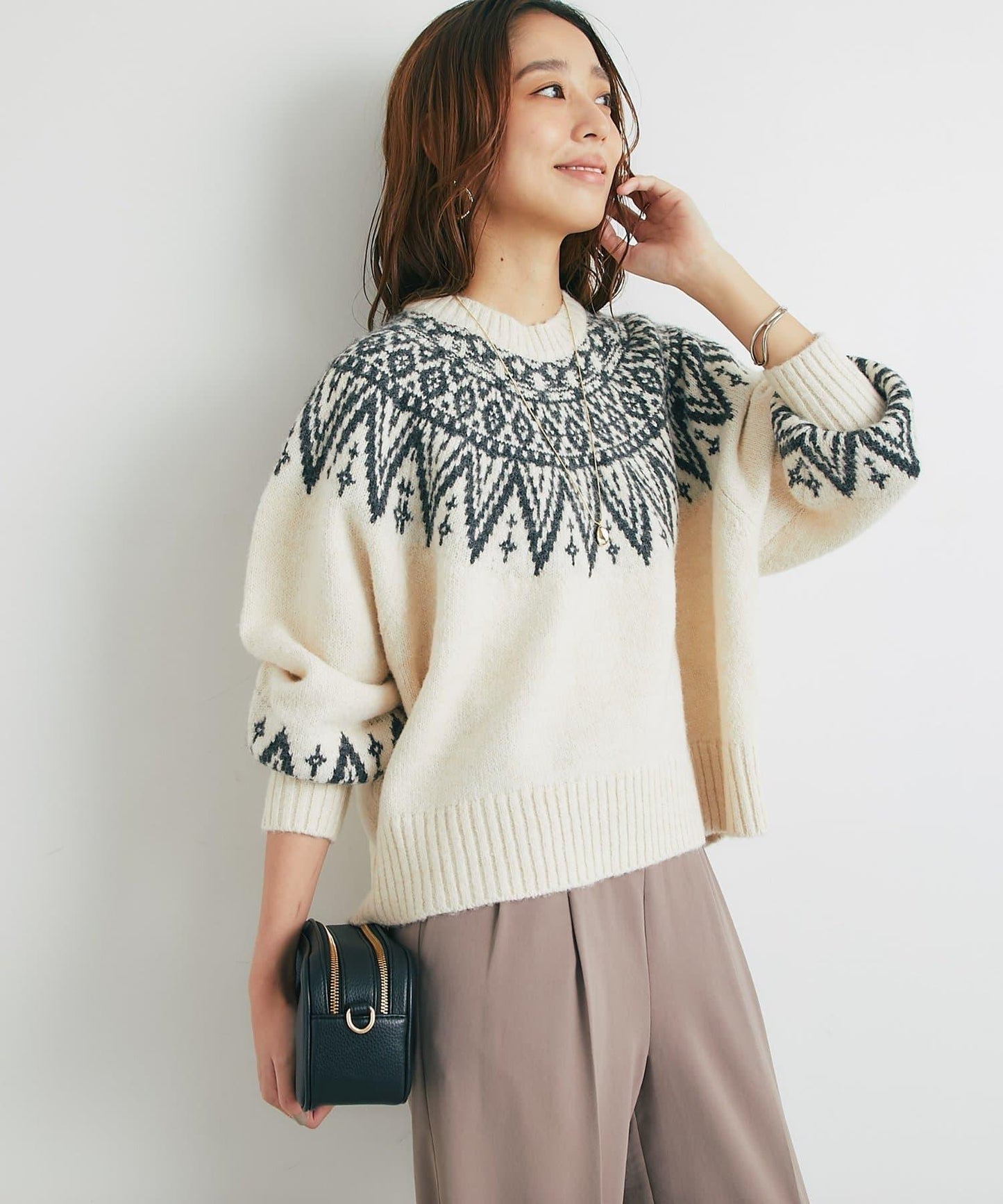 北歐圖案針織衫