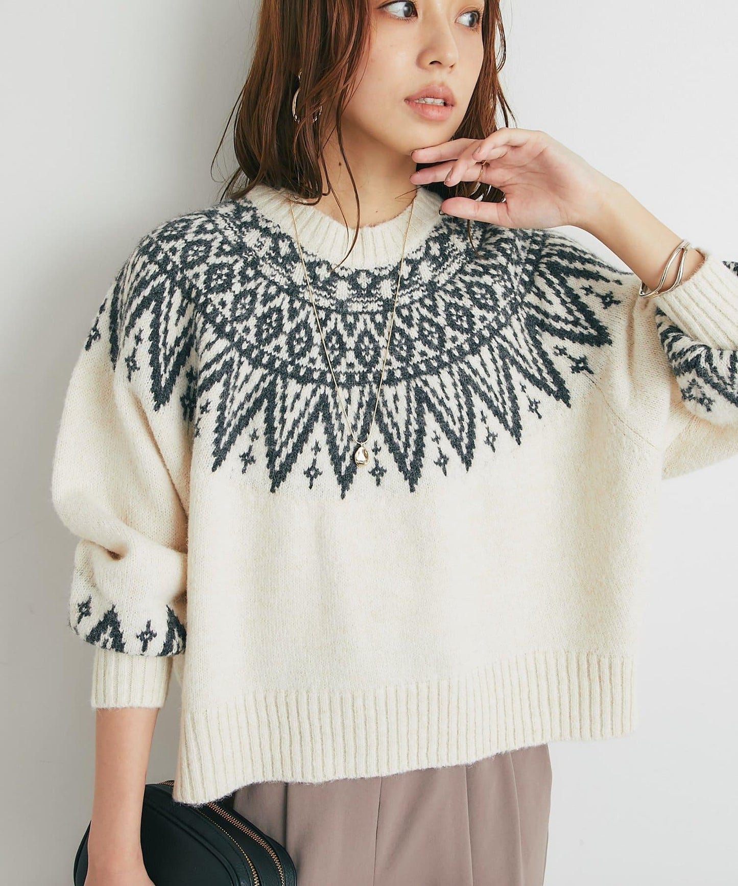 北歐圖案針織衫