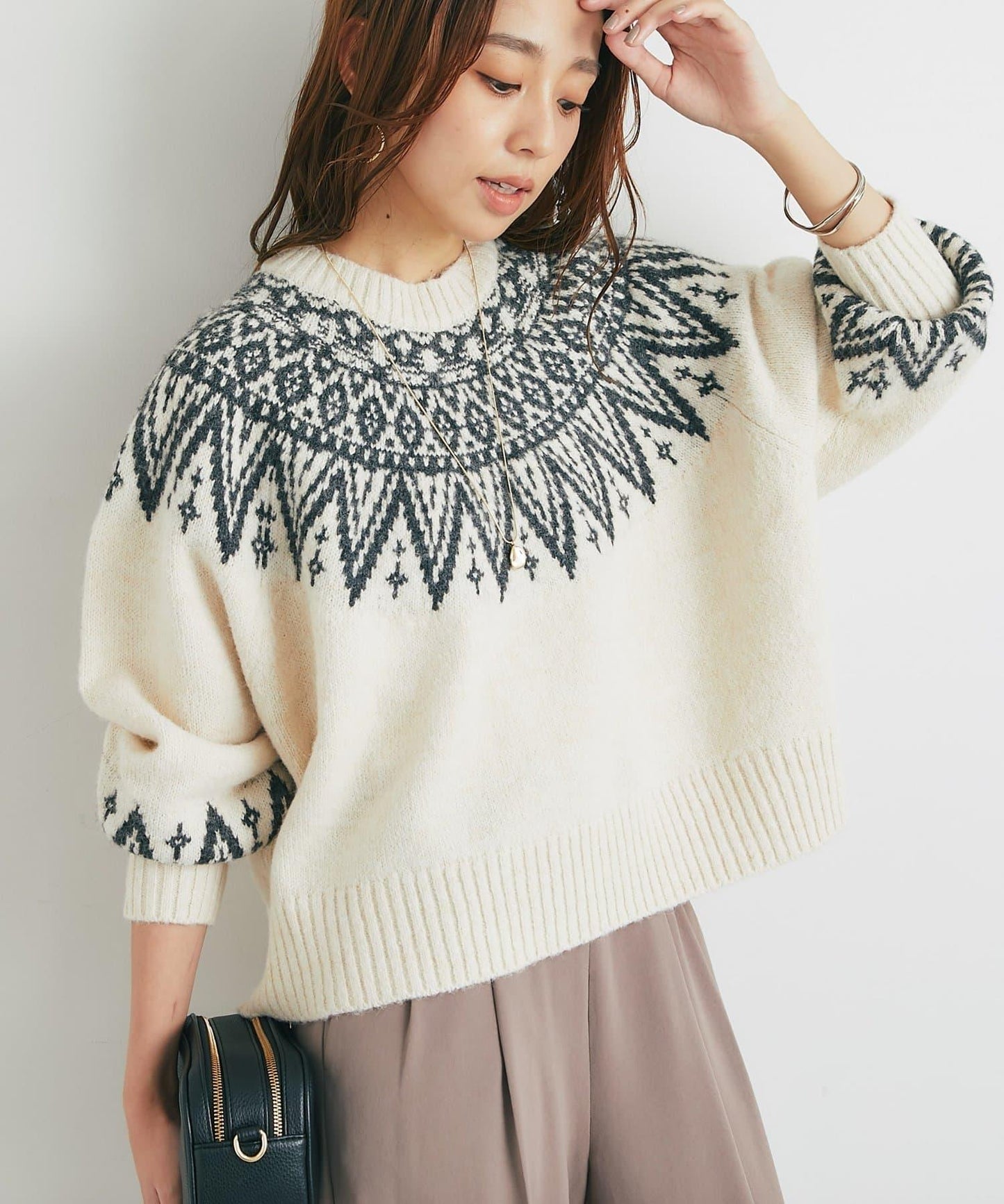 北歐圖案針織衫