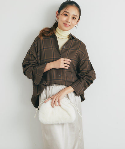 《こなれ感を演出》先染漸變格子襯衫