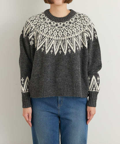 北歐圖案針織衫