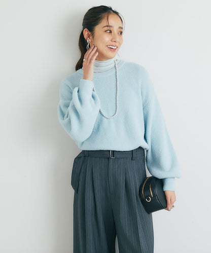 日常百搭◎仿貉子毛針織衫