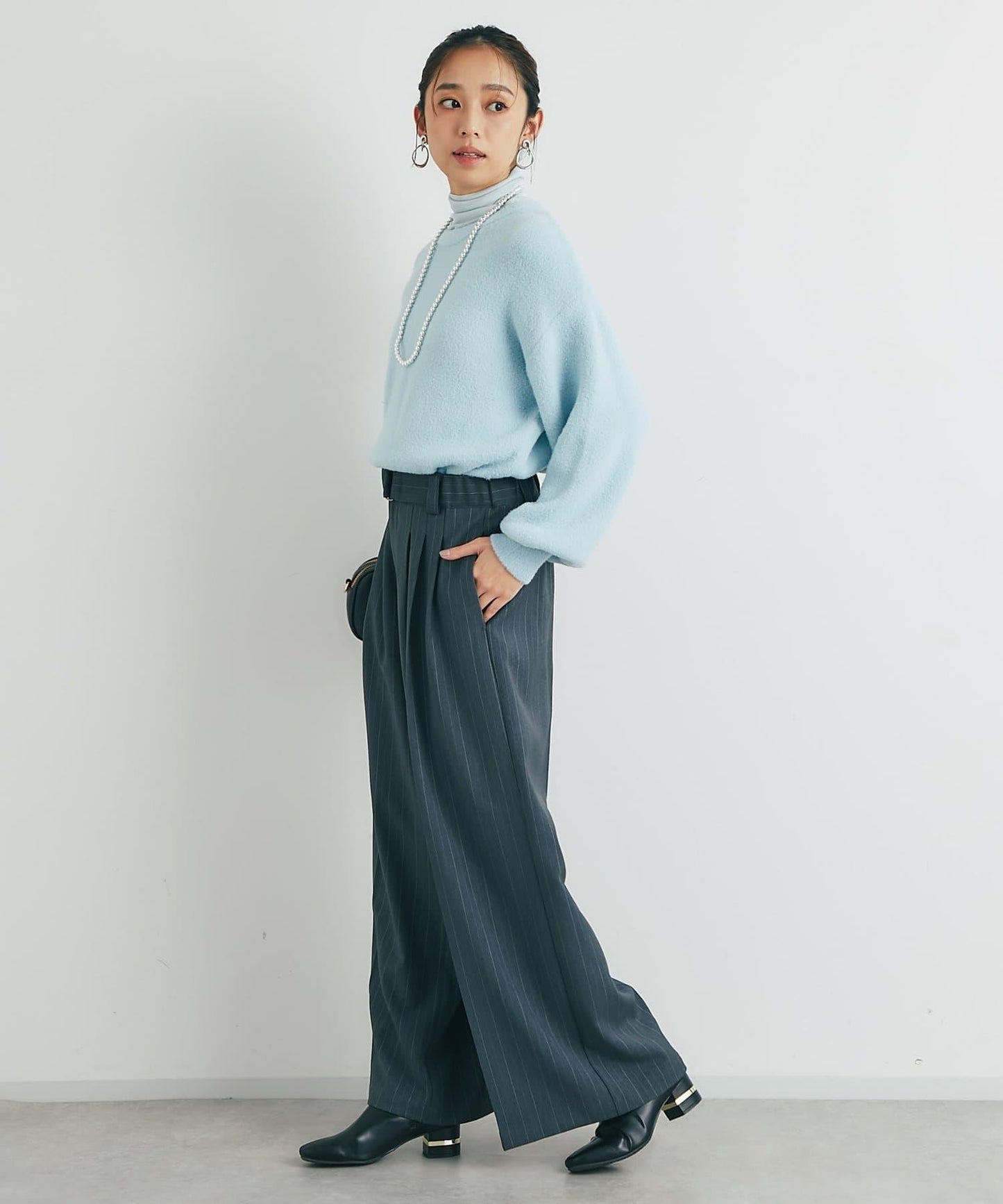 日常百搭◎仿貉子毛針織衫