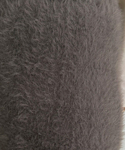 毛絨針織半身裙