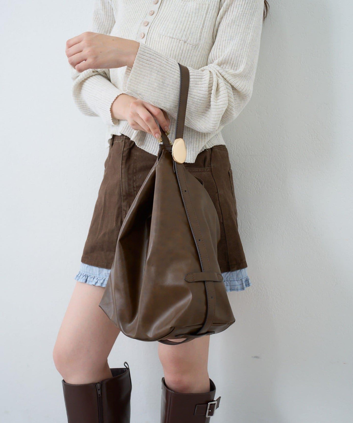 【2WAY/A4尺寸】裝飾單手柄包