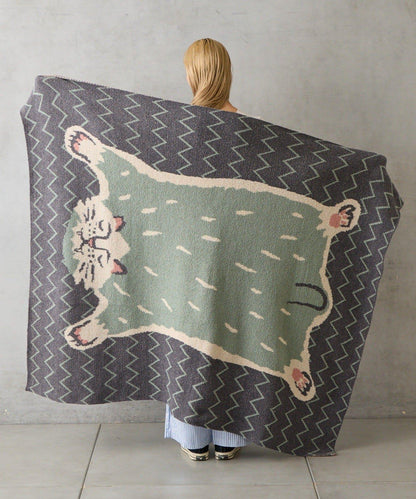 飛鼠造型針織毛毯L