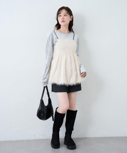 【2WAY/可收納500ml塑料瓶】半月造型單肩包