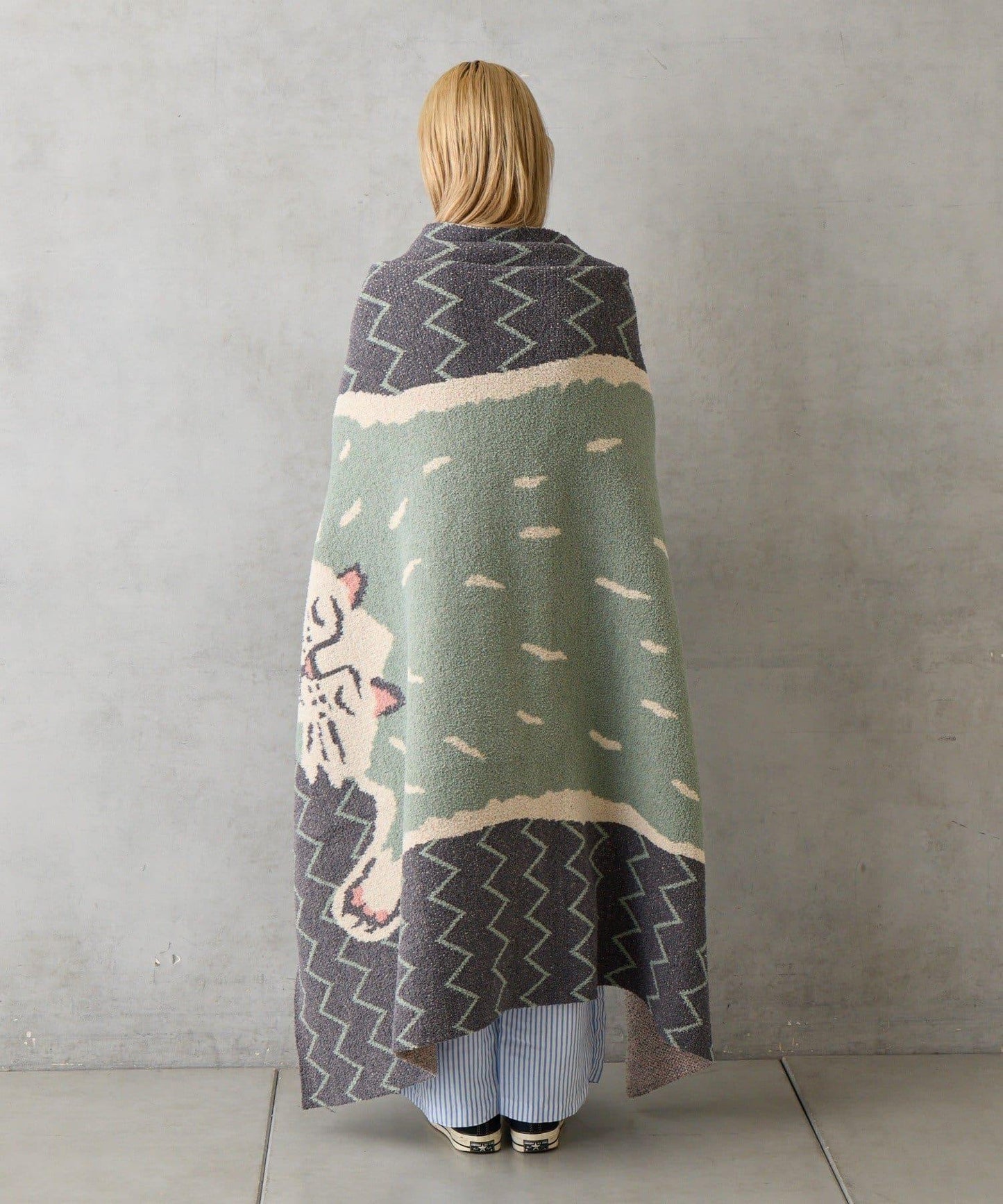 飛鼠造型針織毛毯L