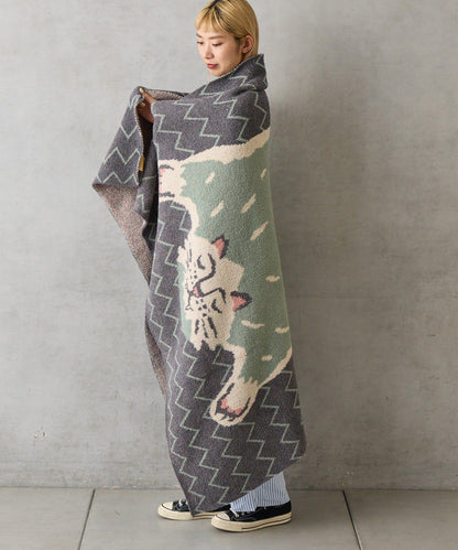 飛鼠造型針織毛毯L