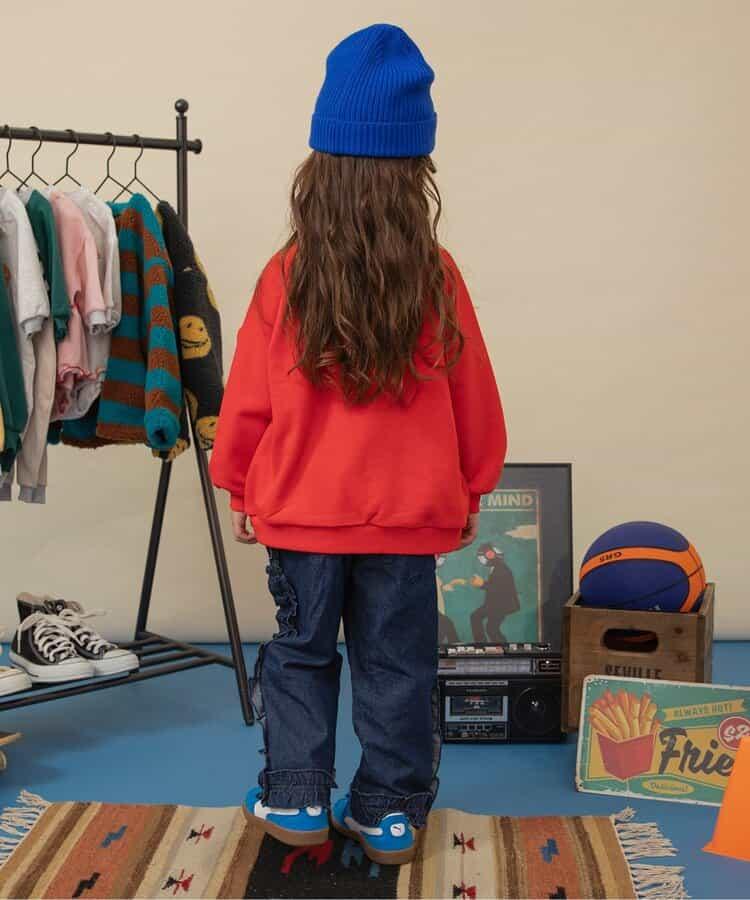 荷葉邊牛仔長褲 10分丈