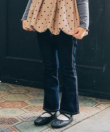 彈力喇叭褲 10分長度