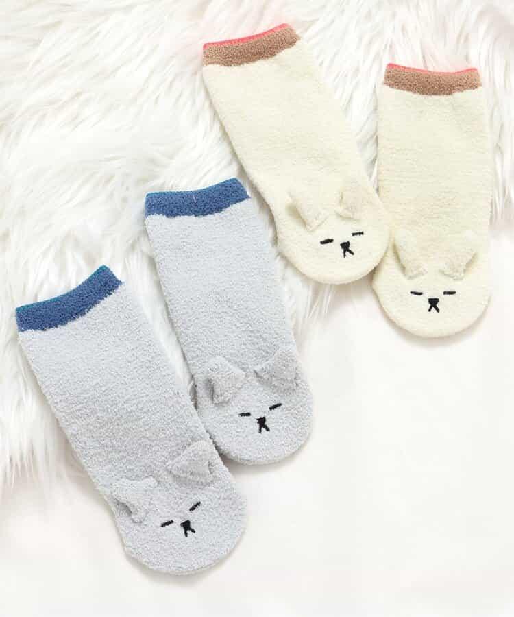 FUN!FAN!ANIMAL 棉花糖高筒襪