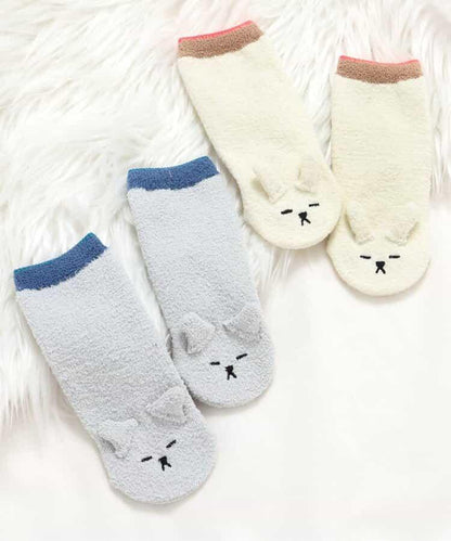 FUN!FAN!ANIMAL 棉花糖高筒襪