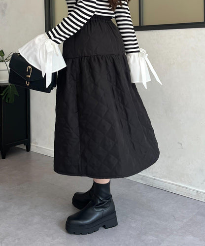 絎縫蓬鬆傘裙