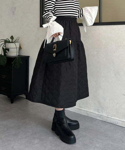 絎縫蓬鬆傘裙