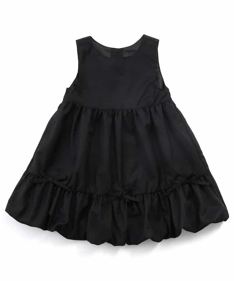 帶蝴蝶結泡泡吊帶連衣裙