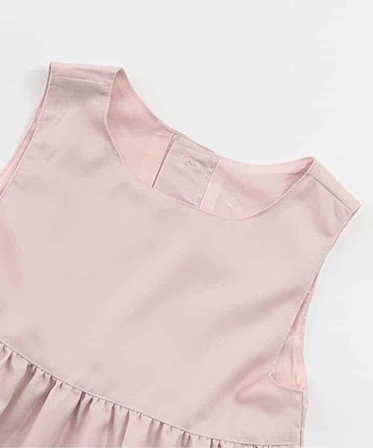 帶蝴蝶結泡泡吊帶連衣裙