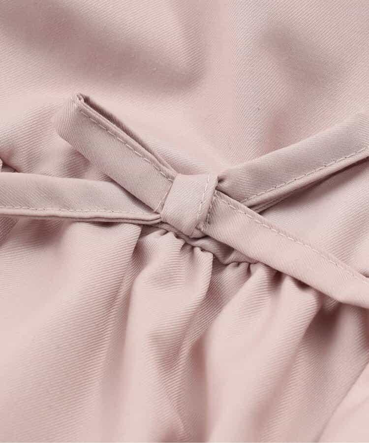 帶蝴蝶結泡泡吊帶連衣裙